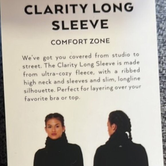 Alo Yoga Clarity Sweatshirt Women's Small Black Pullover Turtleneck Athleisure - Picture 13 of 13